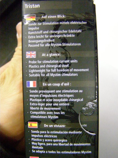 Elektro sex MyStim analóg + dildo Tristan