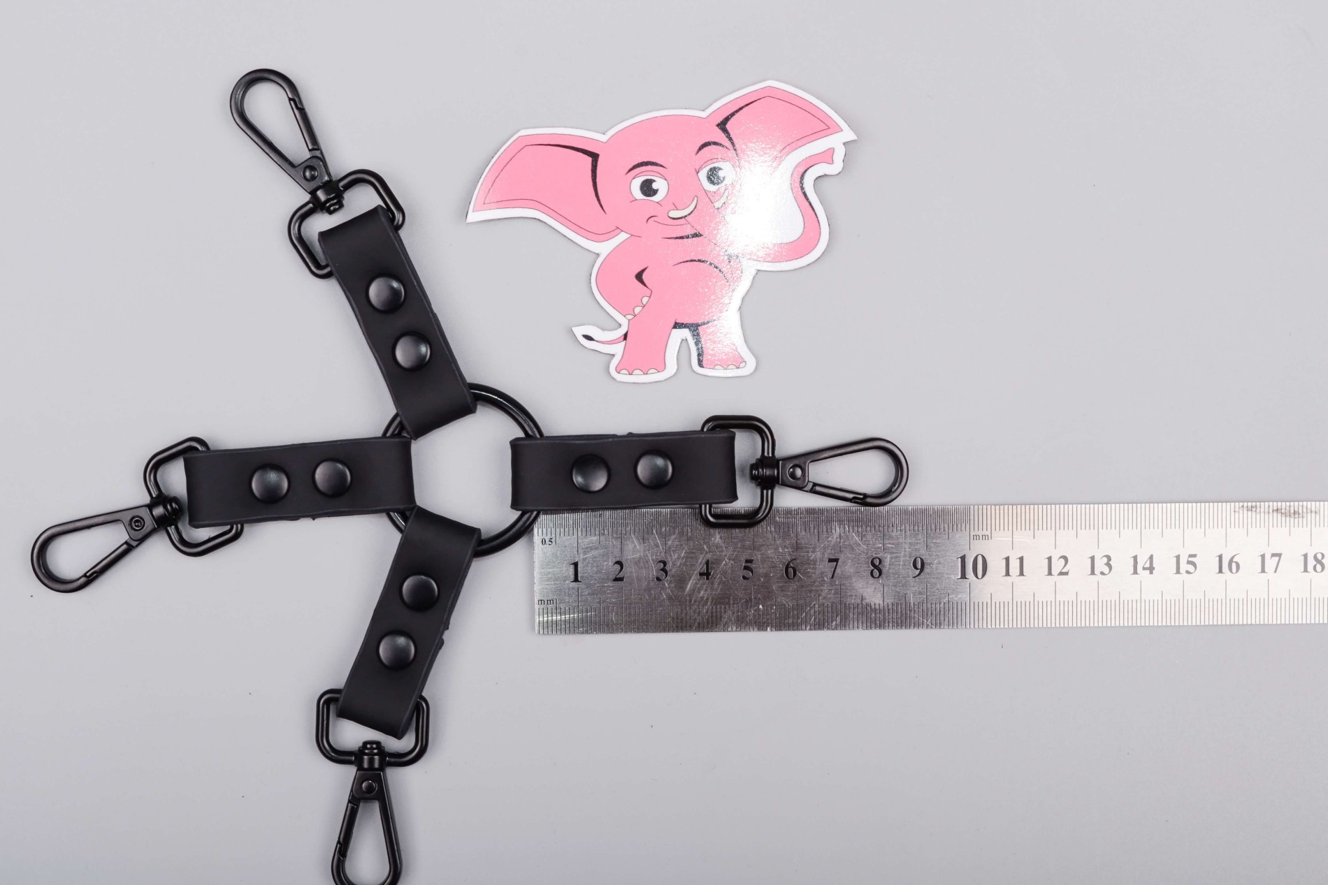 BDSM sada Midnight Temptations, rozmery