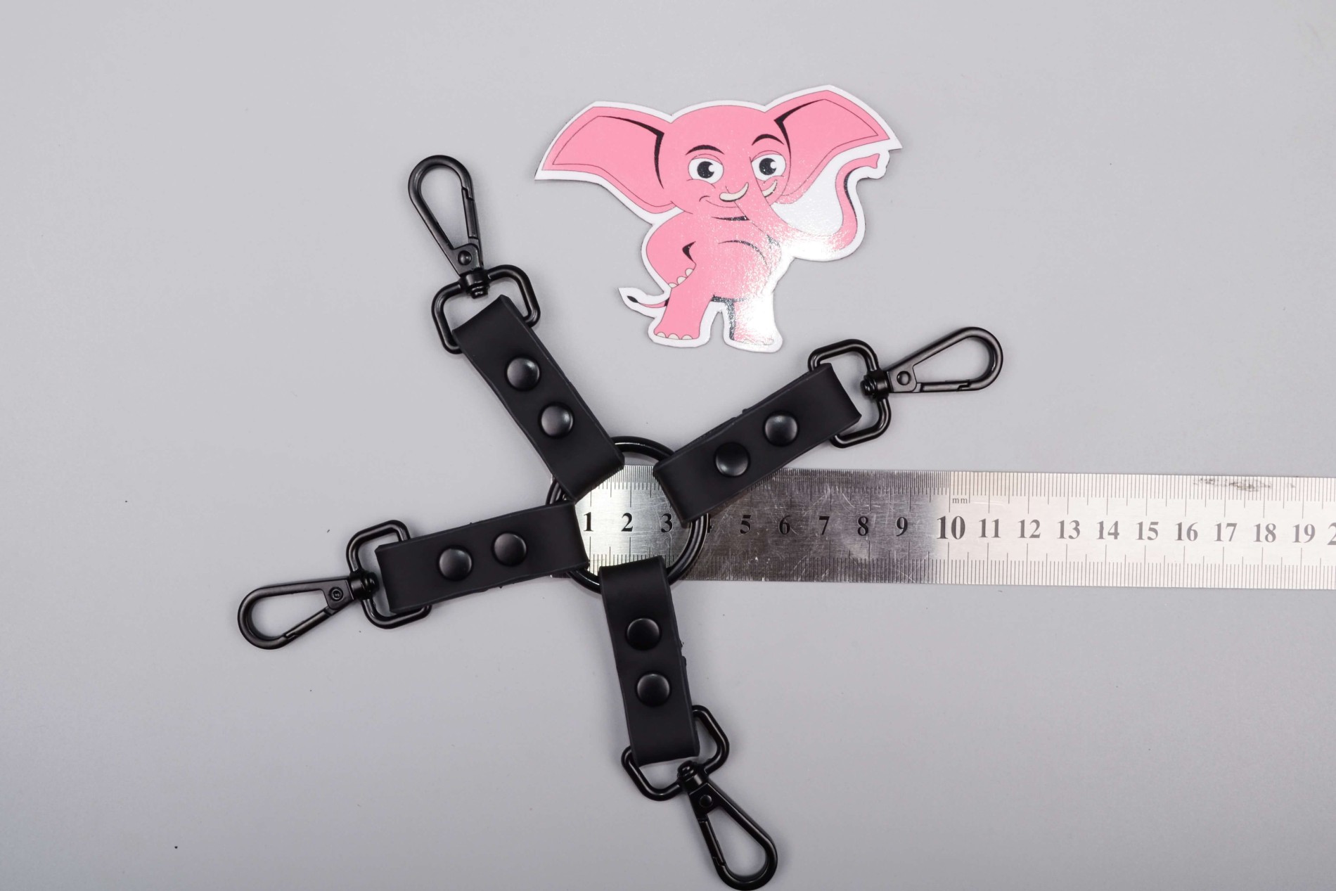 BDSM sada Midnight Temptations, rozmery