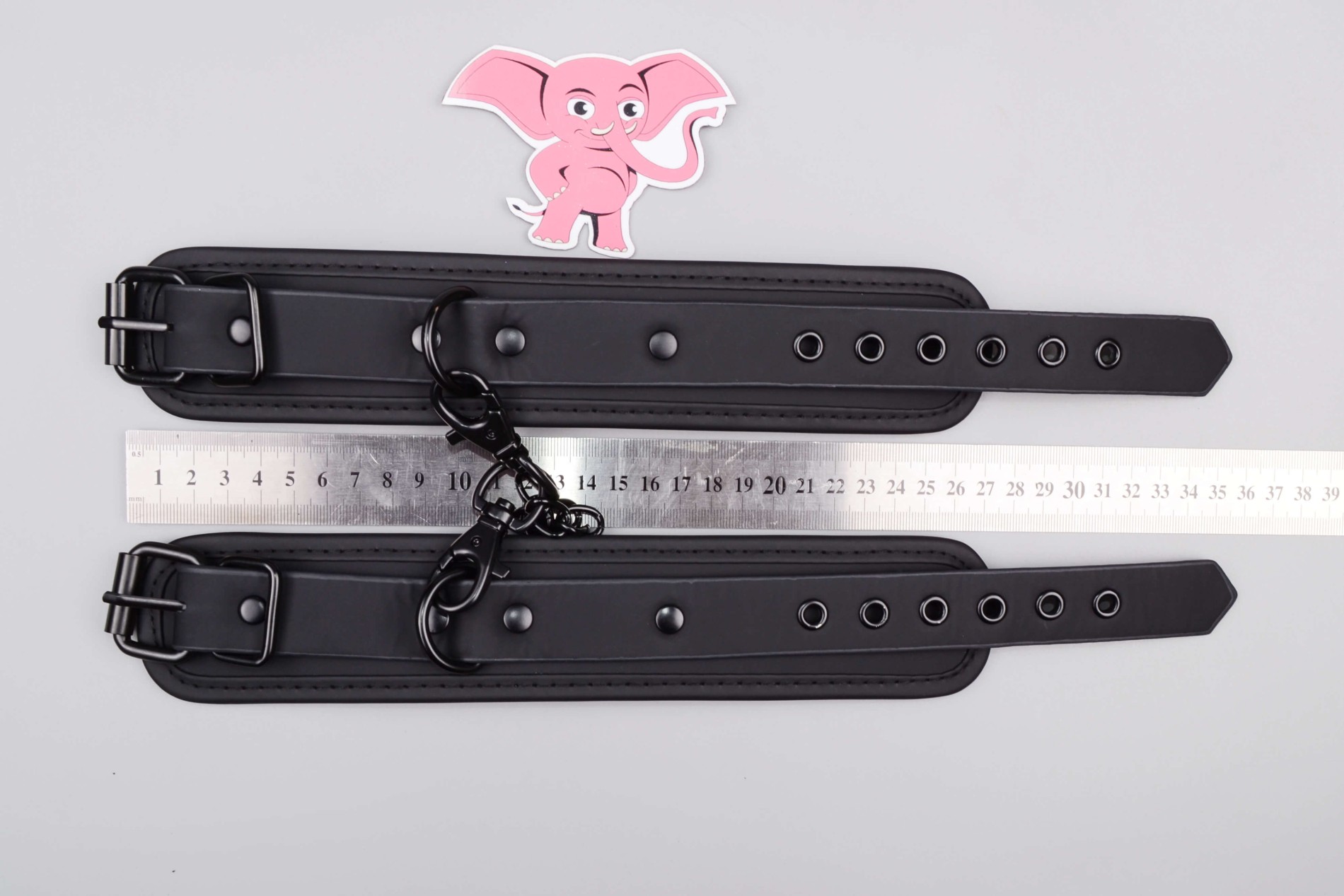 BDSM sada Midnight Temptations, rozmery