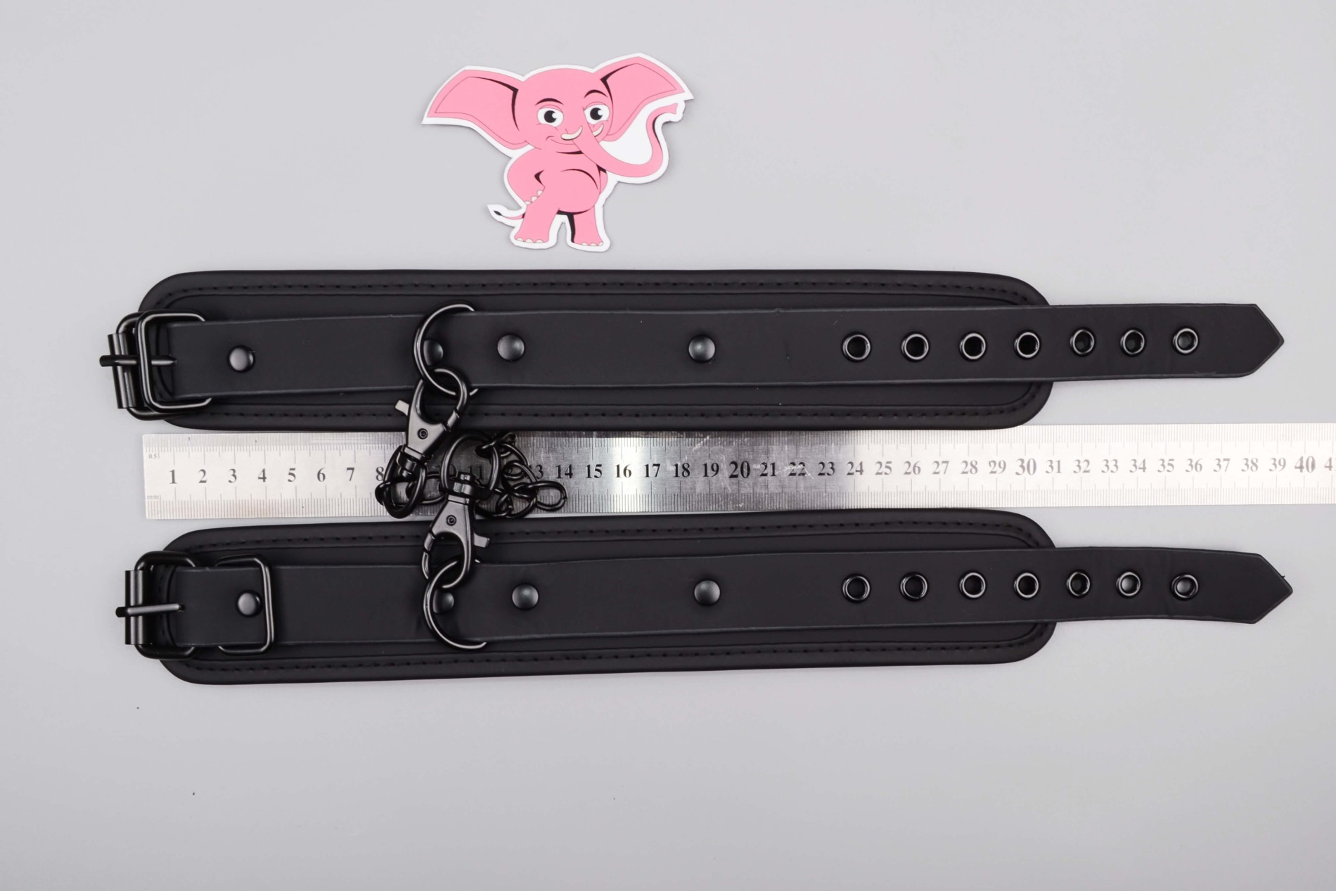 BDSM sada Midnight Temptations, rozmery