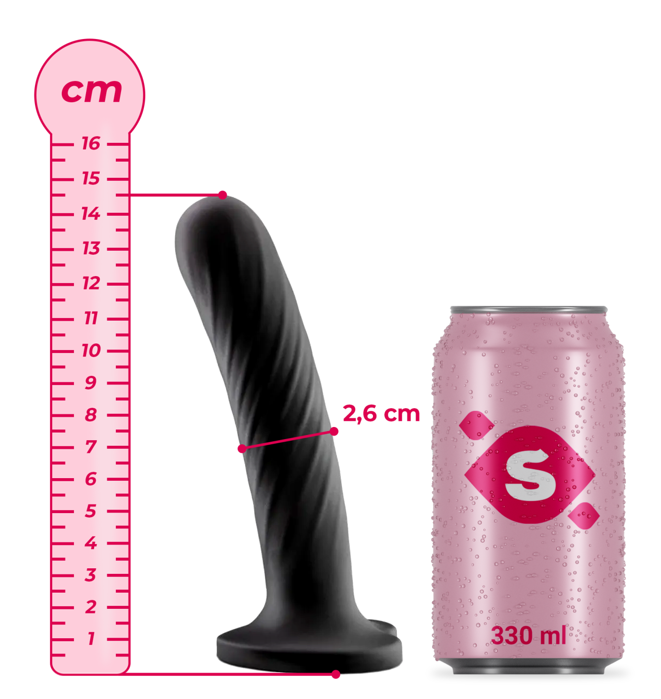 Análne dildo s prísavkou Matter Of The Heart (14,5 cm)