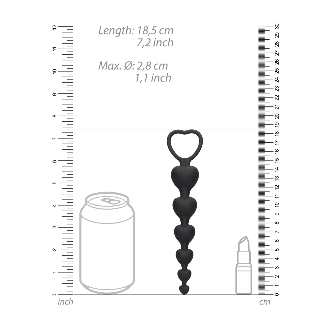 Análne srdiečka Heart Beads (18, 5 cm)