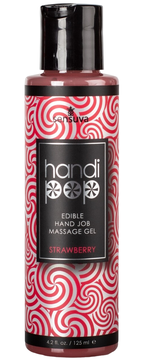 Masturbačný masážny gél HandiPop Strawberry (125 ml)