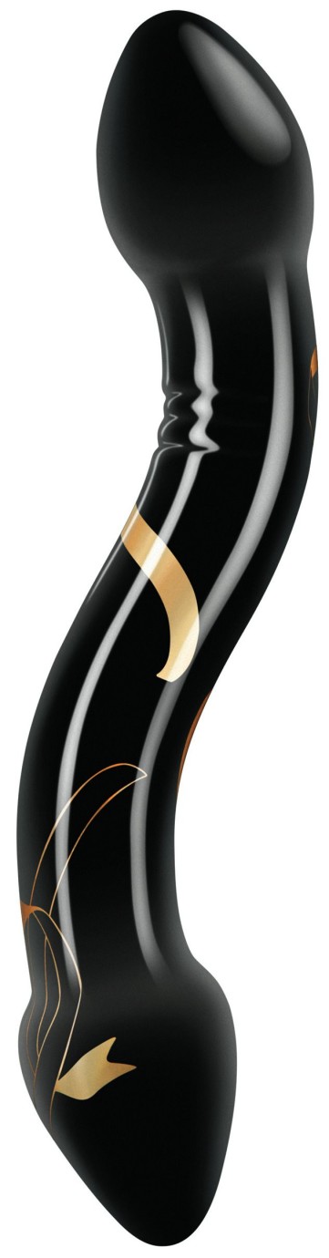 Sklenené dildo Handblow Double Ended (19 cm)