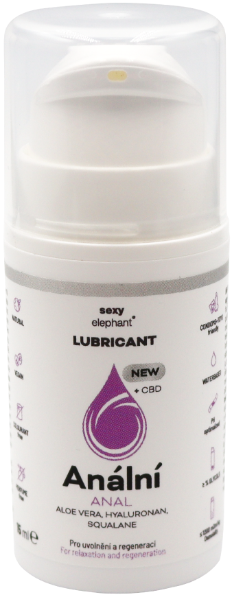Cestovné balenie Análny lubrikačný gél Sexy Elephant (15 ml)