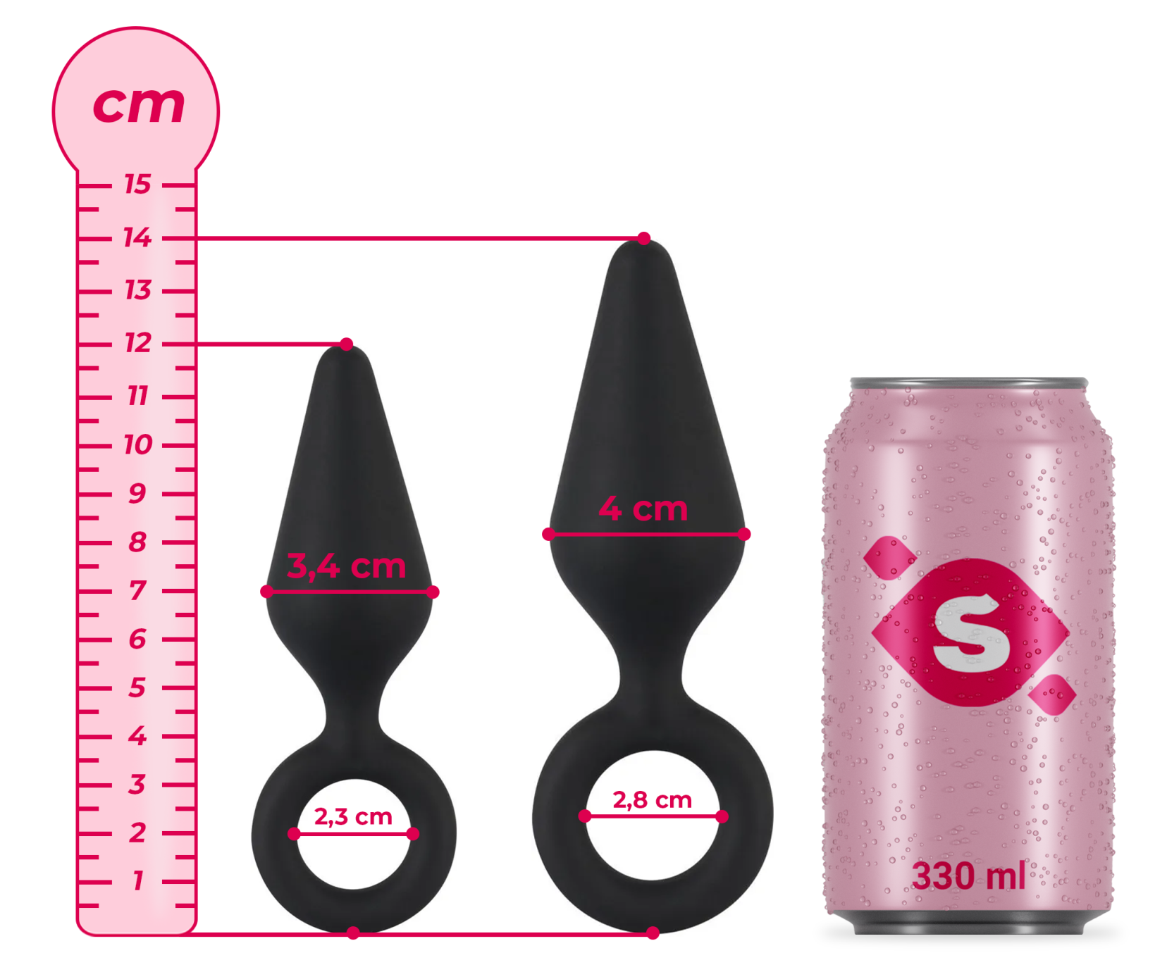 Análny kolík s očkom Soft Feel