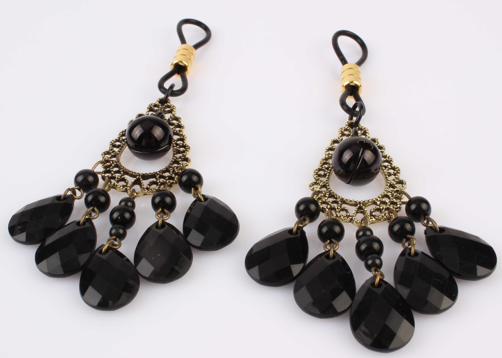 Svorky na bradavky Black Jewel