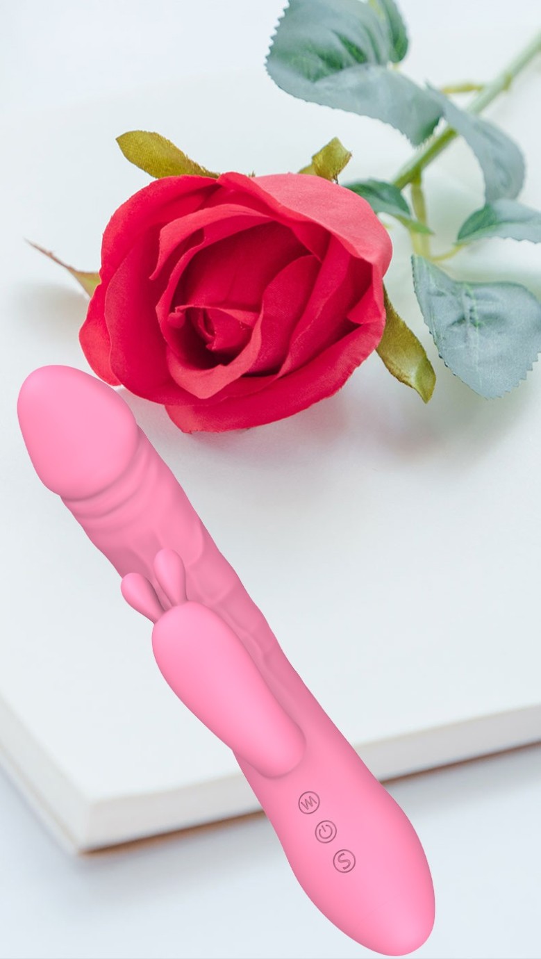 Handsfree pulzátor s výbežkom na klitoris Pulzie Bunny (22 cm)