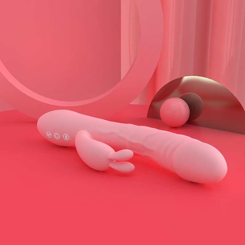 Handsfree pulzátor s výbežkom na klitoris Pulzie Bunny (22 cm)