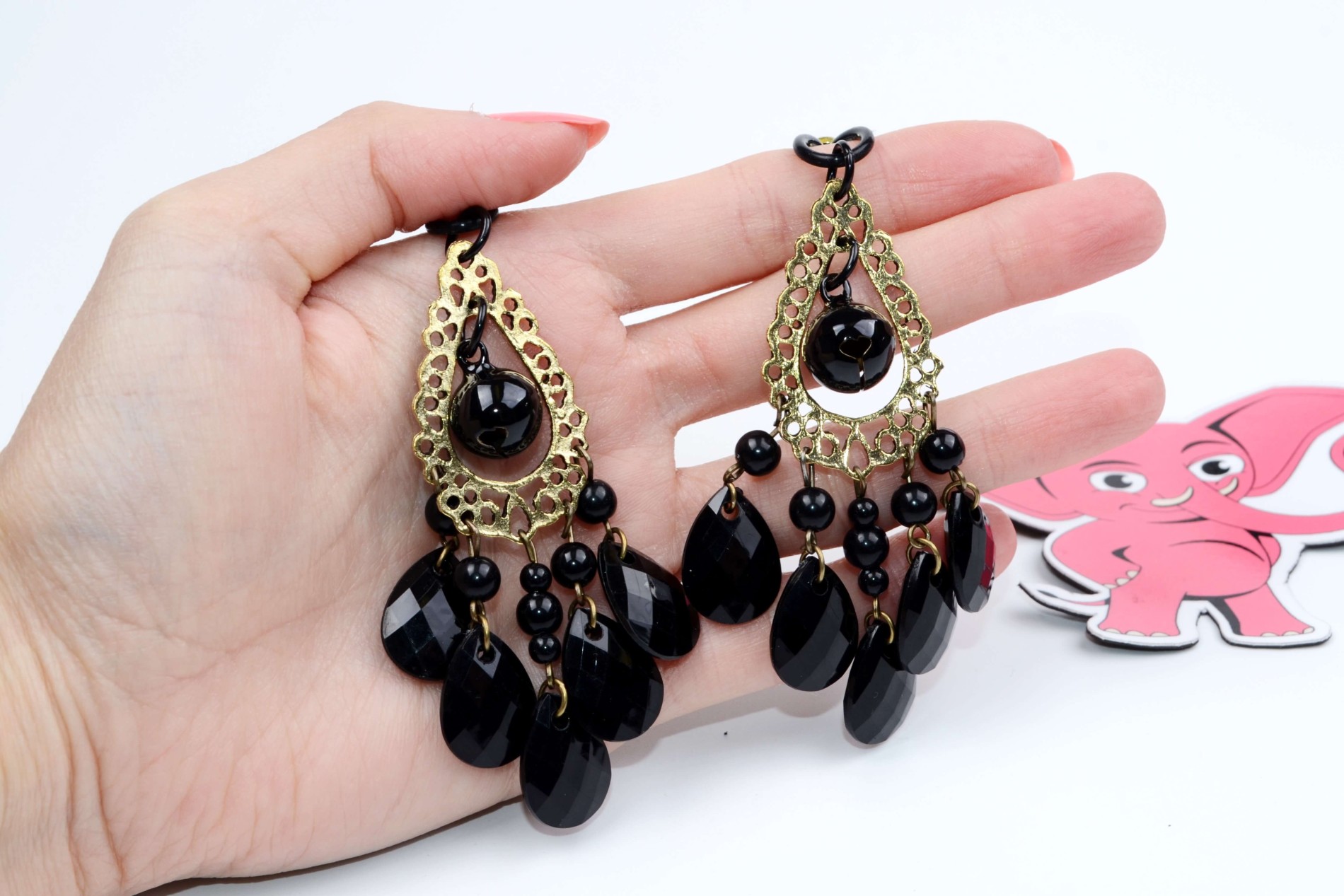 Svorky na bradavky Black Jewel