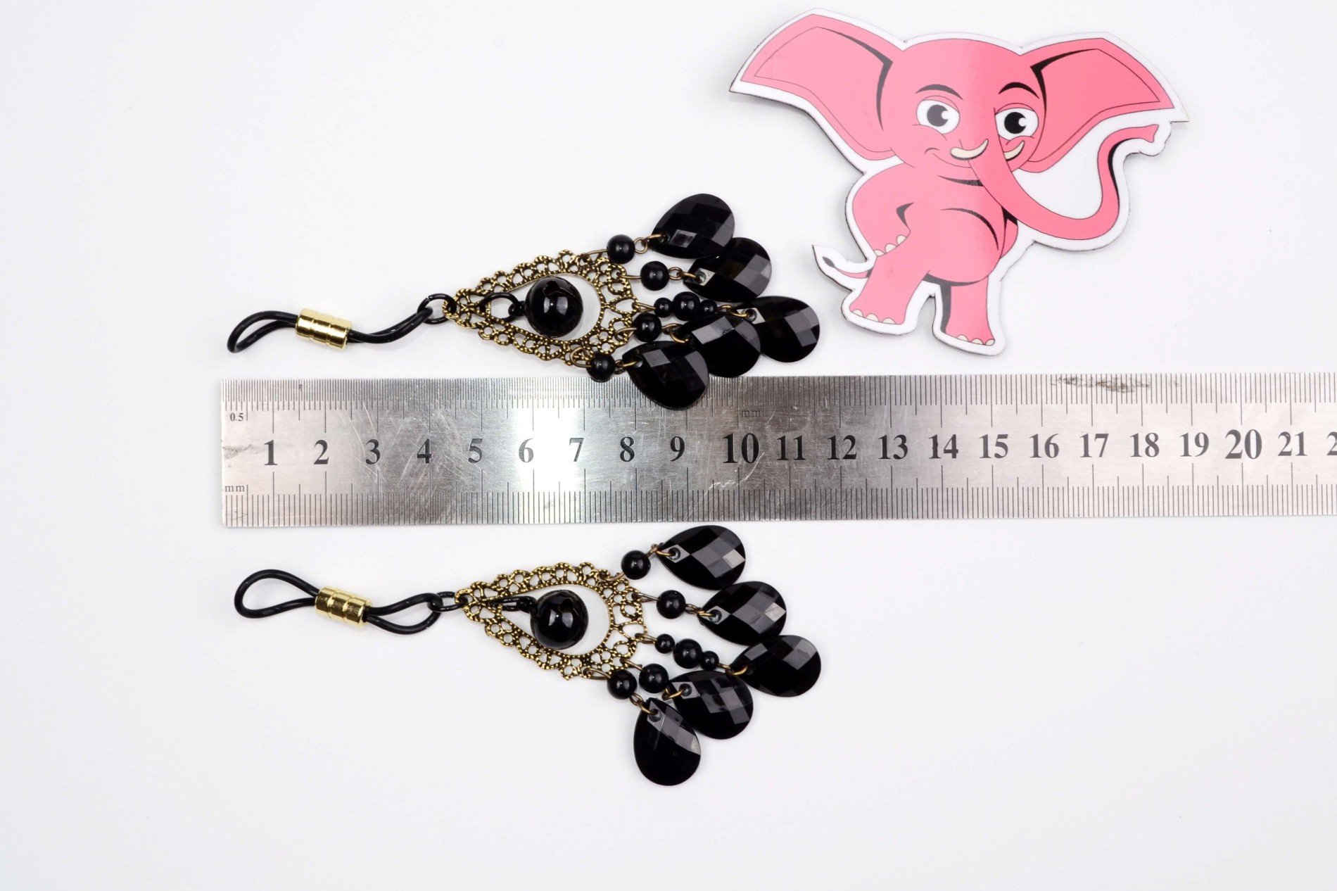 Svorky na bradavky Black Jewel