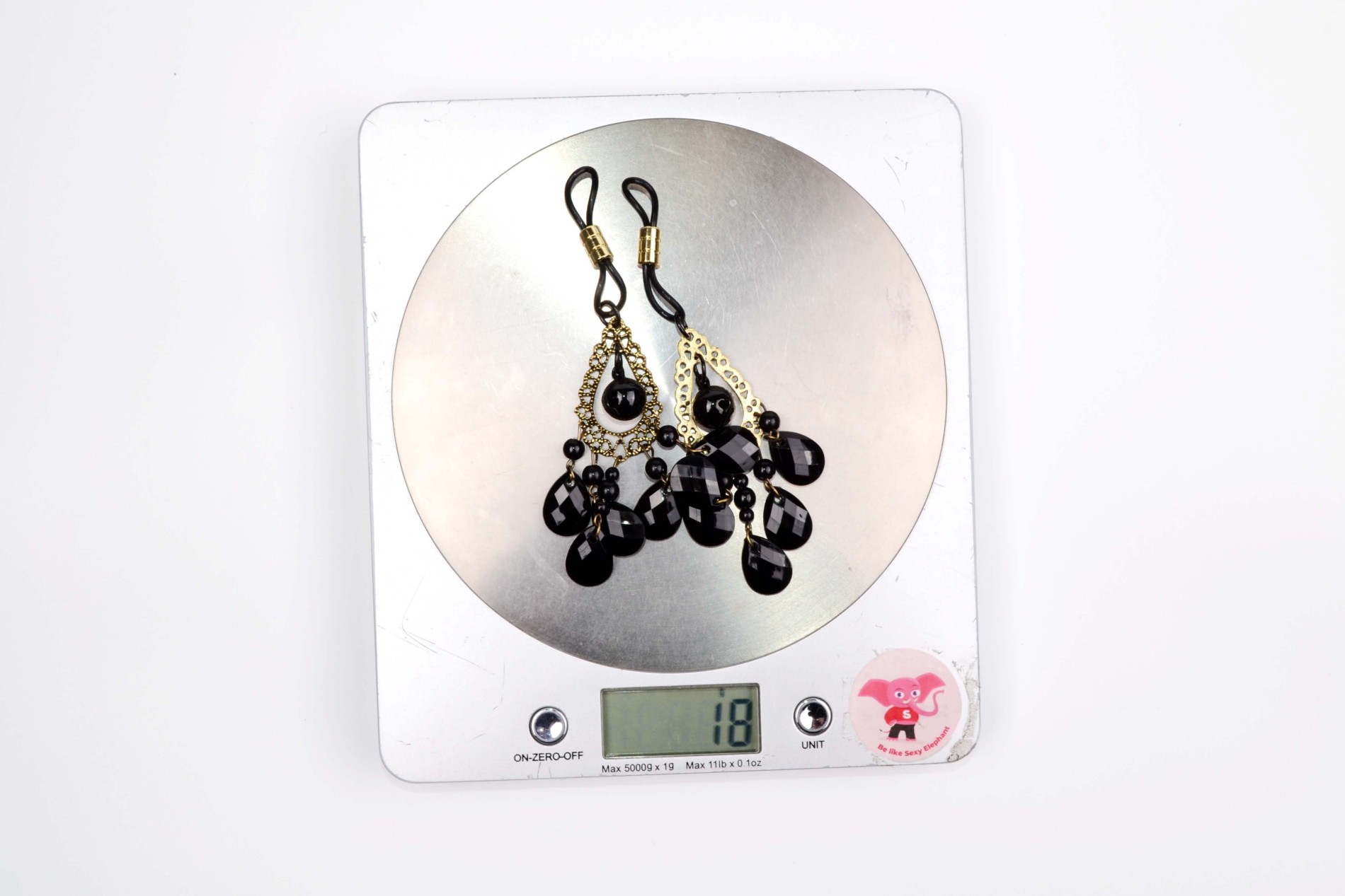 Svorky na bradavky Black Jewel