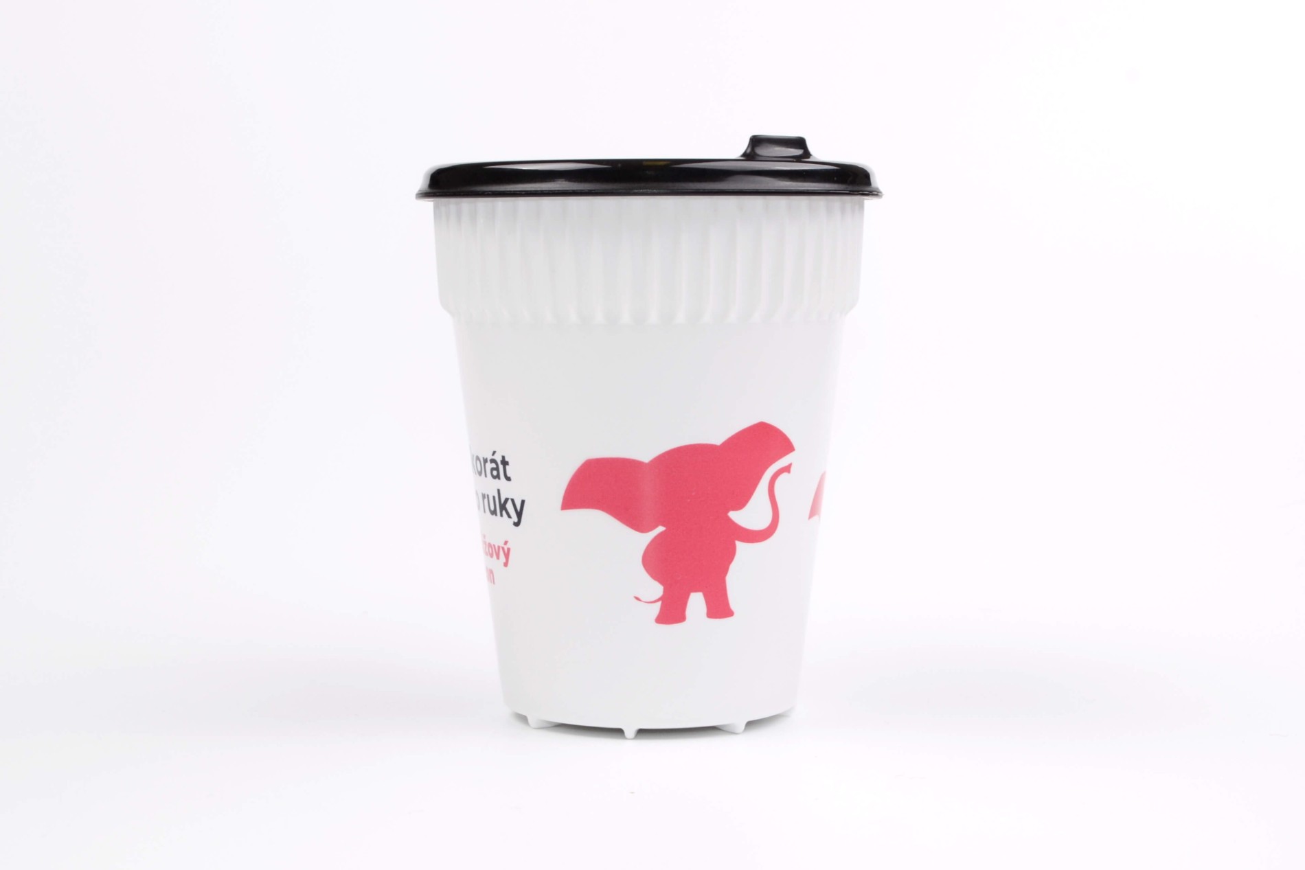 Merch – hravý sloní téglik Růžový Slon (0,3 l)