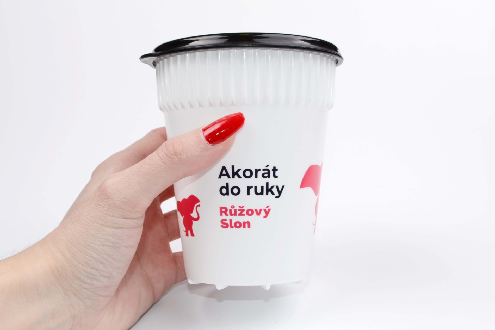 Merch – hravý sloní téglik Růžový Slon (0,3 l)