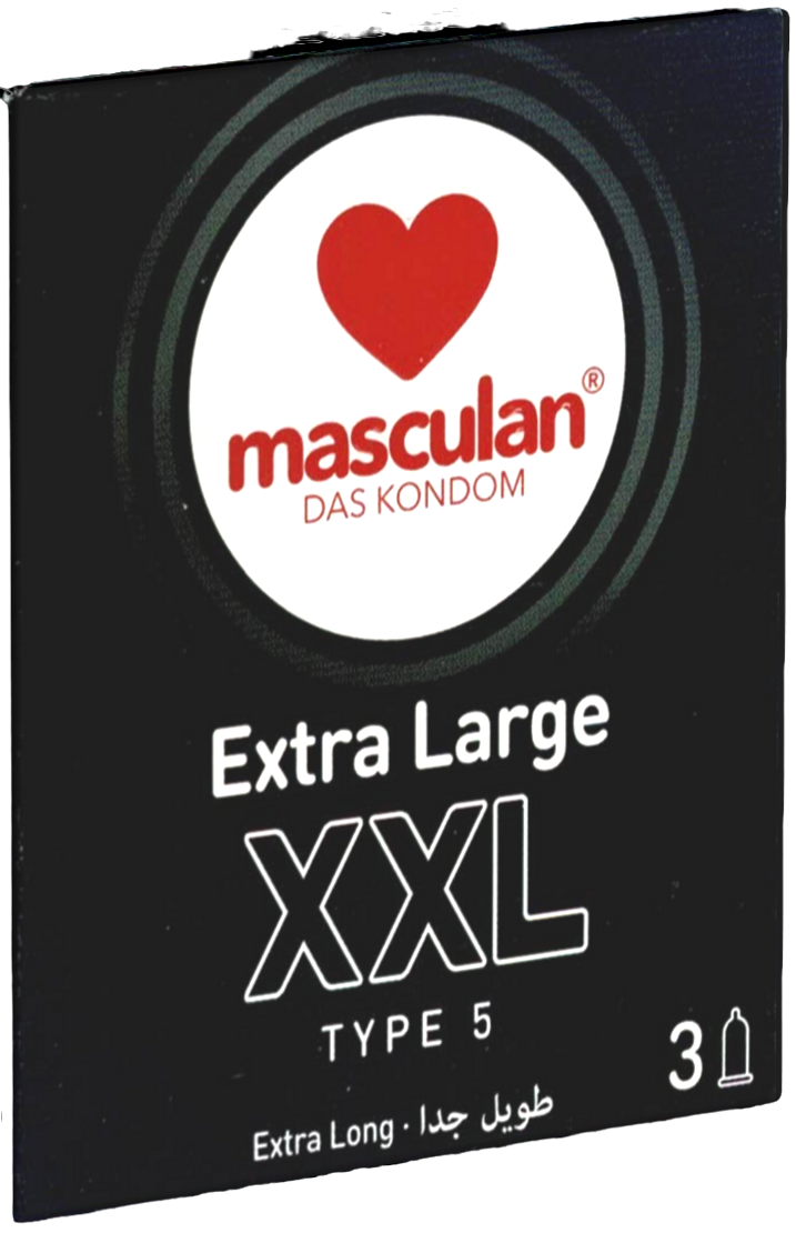 Masculan Single: Typ 5 (XXL), 3 condoms