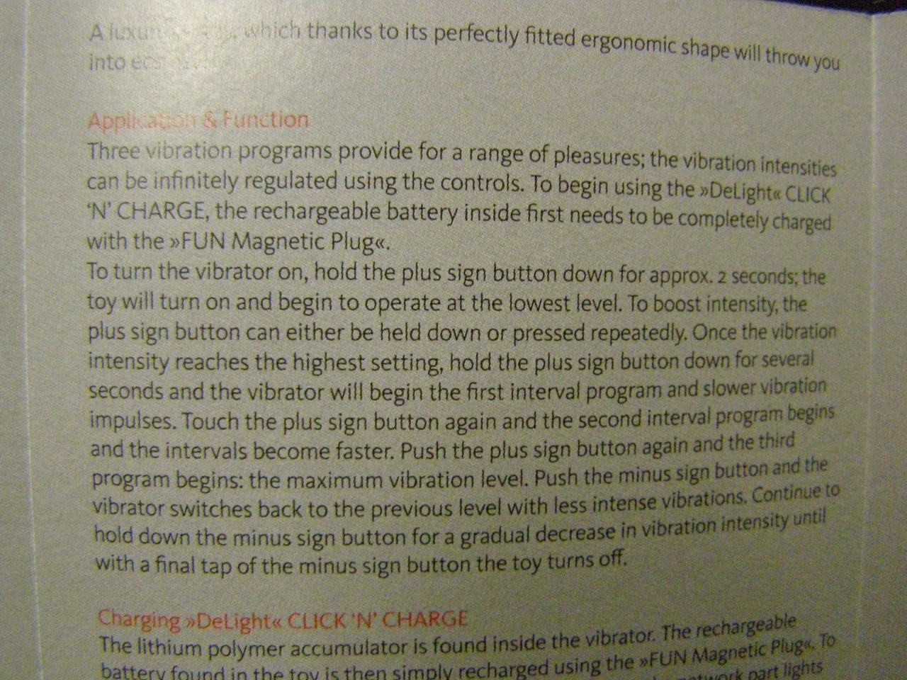 Vibrátor Delight Click 'n Charge - čiernobiely