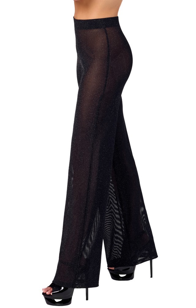 NOIR F374 Onyx Sheer Palazzo