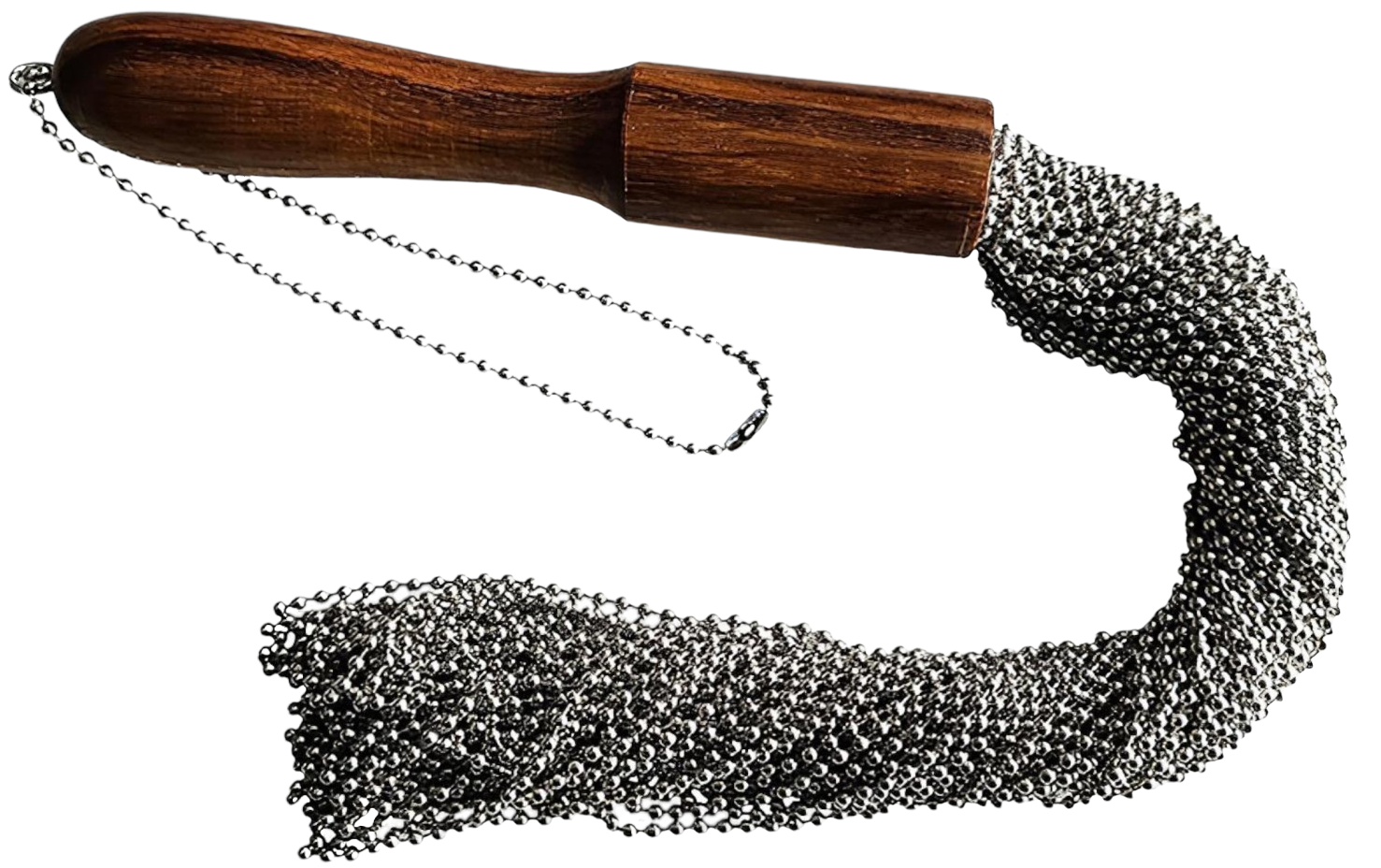 ROUGE Beaded Metal Flogger With Wooden Handle