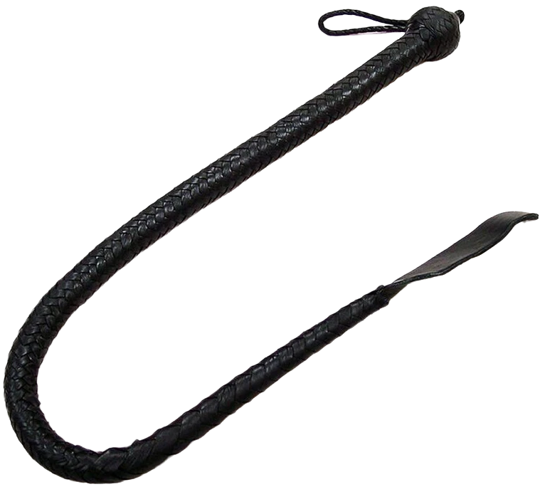 ROUGE Leather Devil Tail Whip (1 Metre Long)