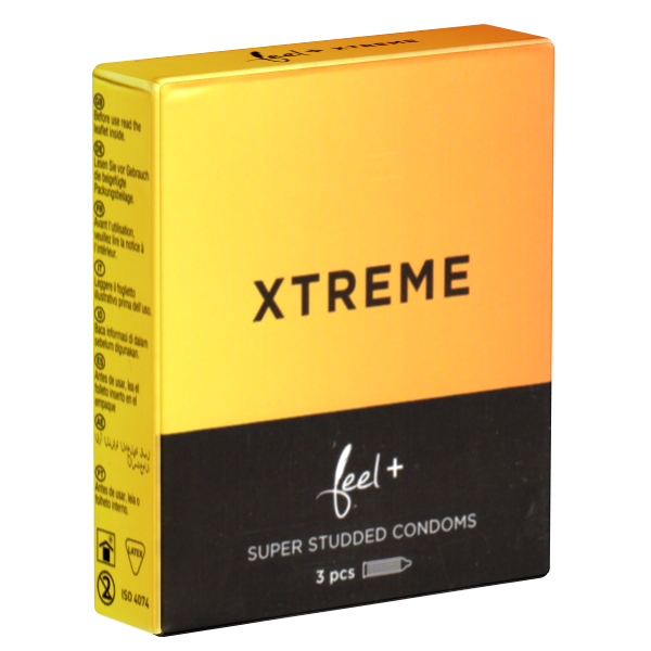 feel Xtreme 3 prírodné latexové kondómy s vrúbkami