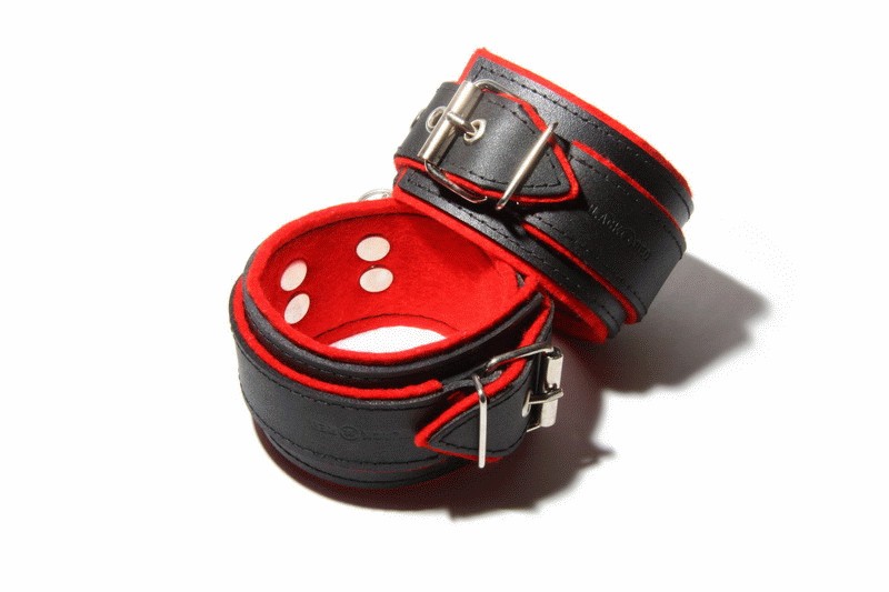 Kožené putá na ruky BlackRed