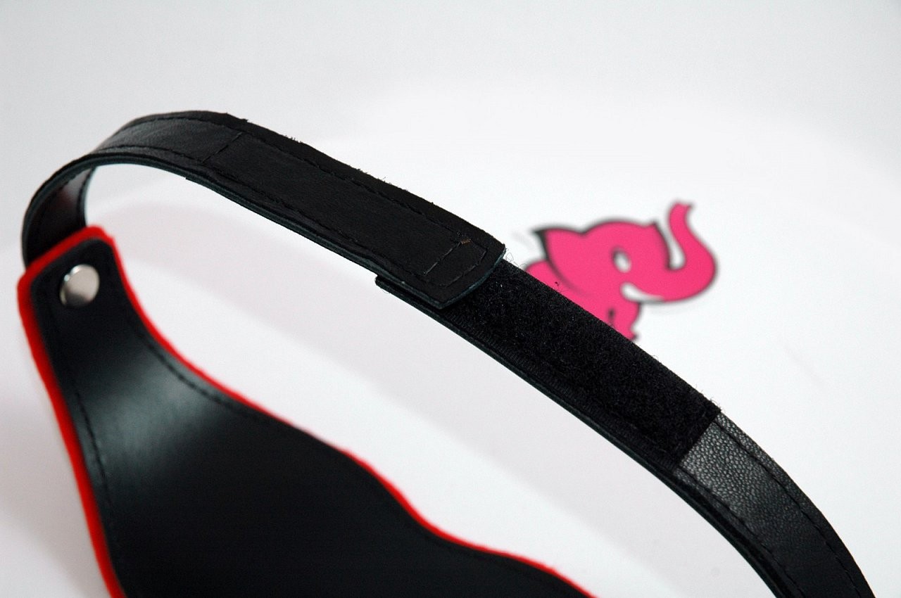 Kožená maska na oči BlackRed