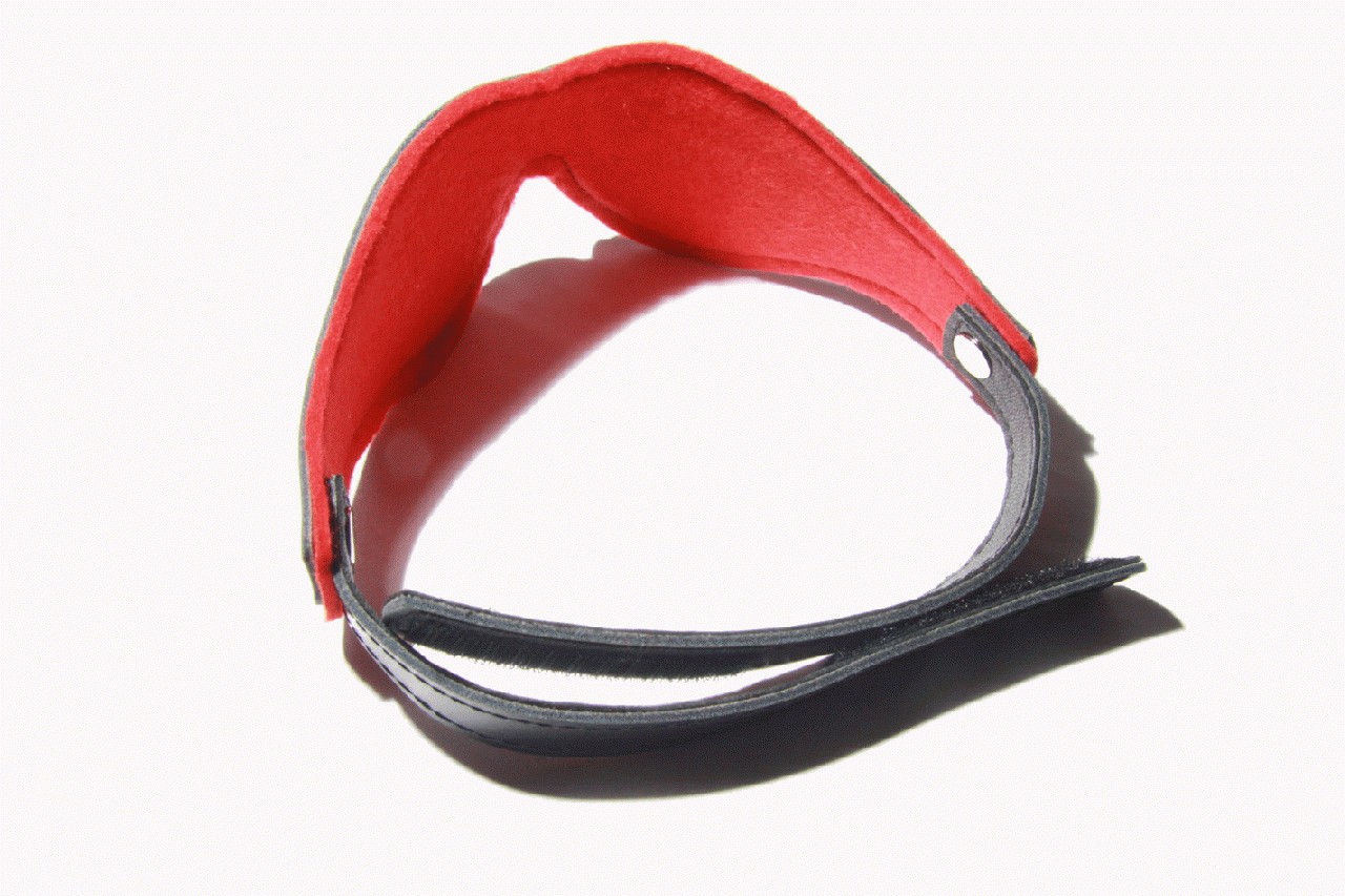 Kožená maska na oči 3D