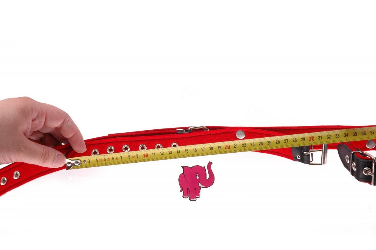 Kožená putá na ruky a nohy BlackRed