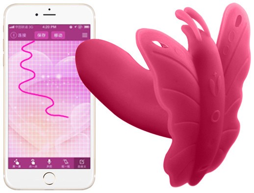 Vibračný motýlik Lovely Delight, aplikácia