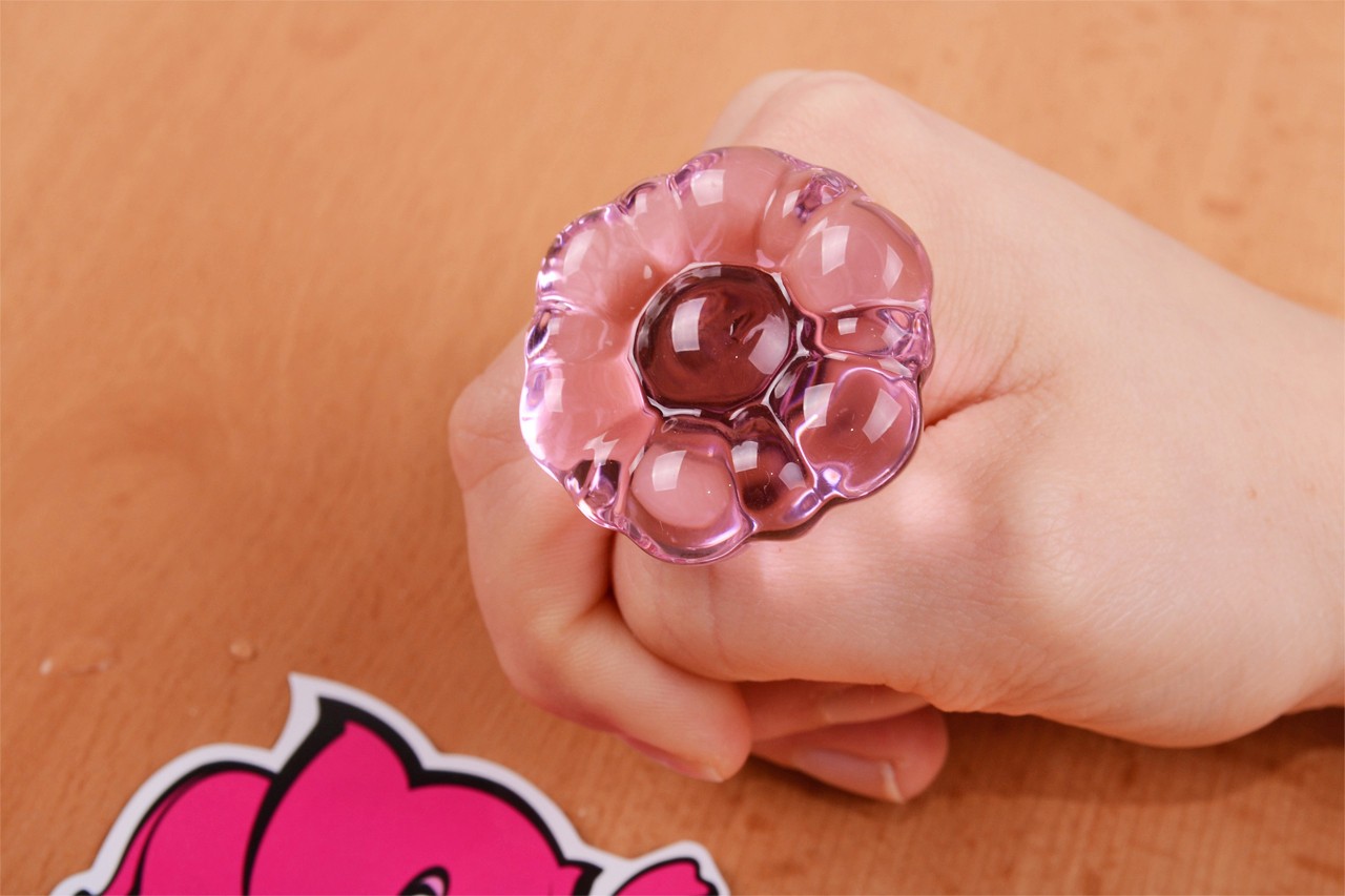 Análny kolík Flower Glass Plug