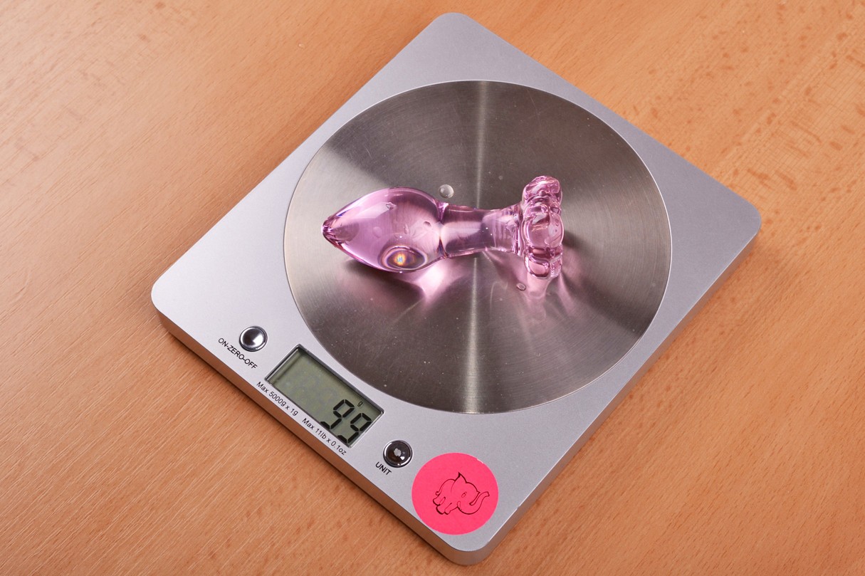 Análny kolík Flower Glass Plug na váhe