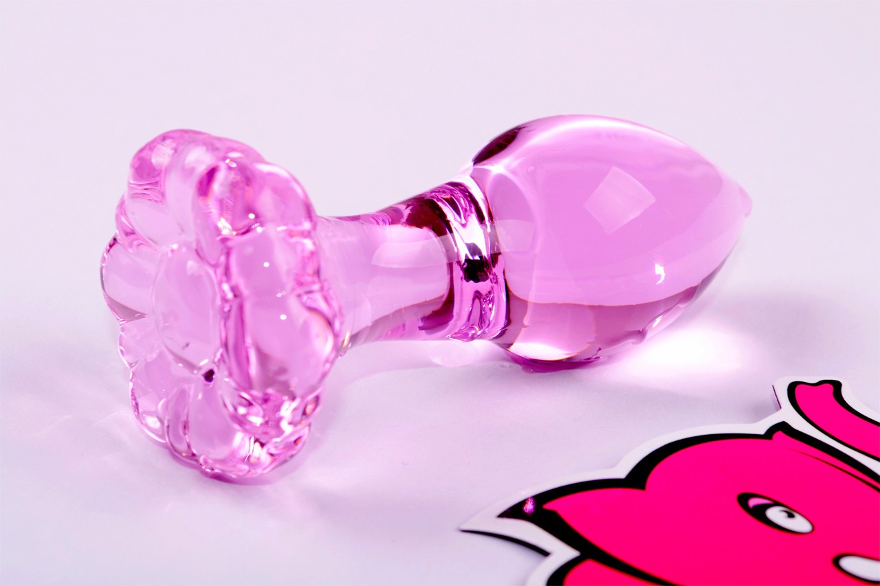 Análny kolík Flower Glass Plug