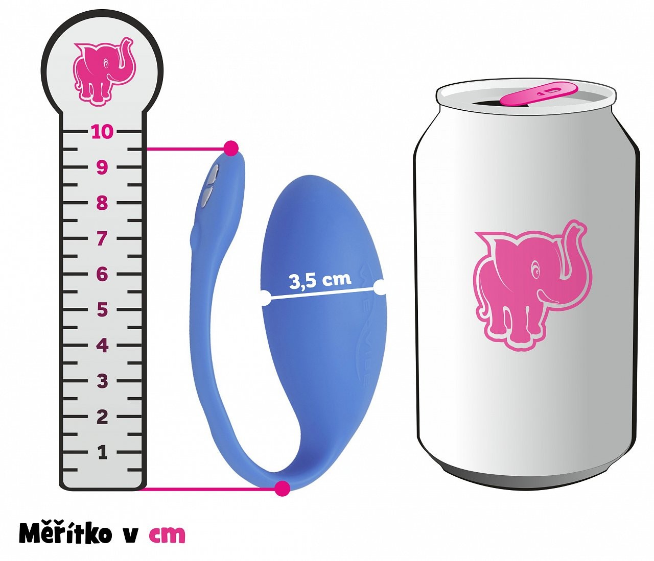 We-Vibe Jive - fotka s plechovkou