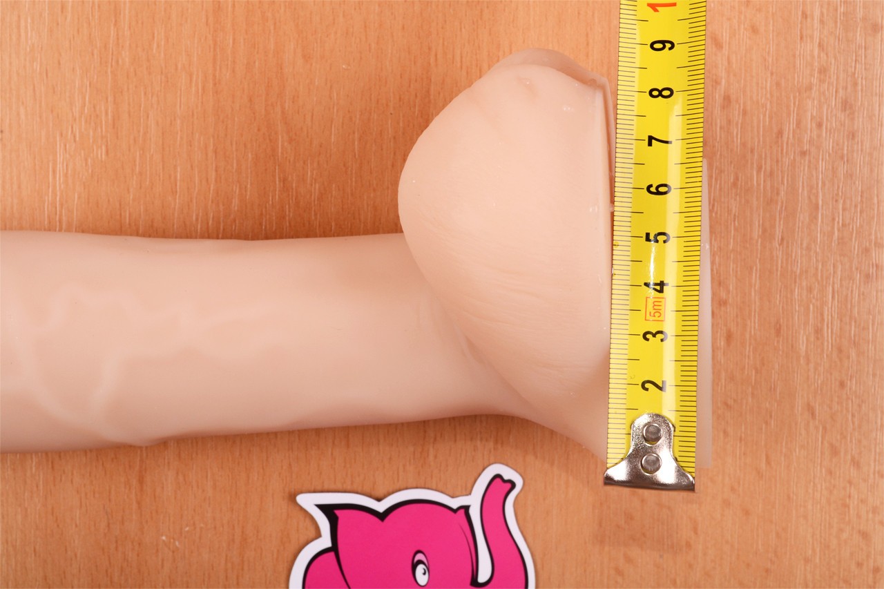 BOOM silikónové dildo Robert Rosenberg - priemer semenníkov