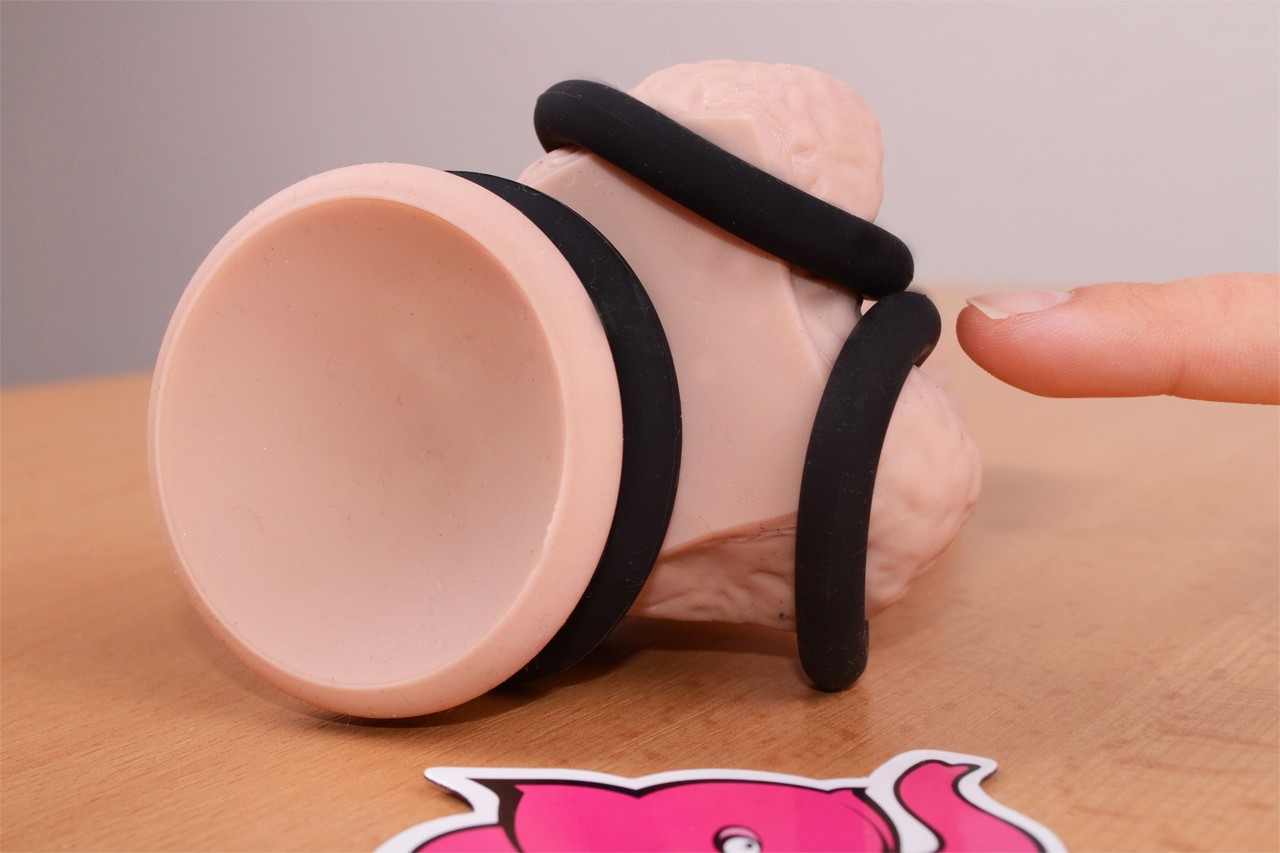 Erekčný krúžok Bondage - na menšom dildu, priemer 3,6 cm