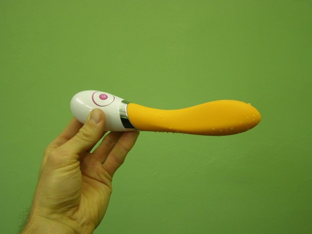 Vibrátor silikónový Oranžový banán 20cm