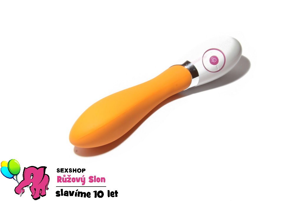 Vibrátor silikónový Oranžový banán 20cm
