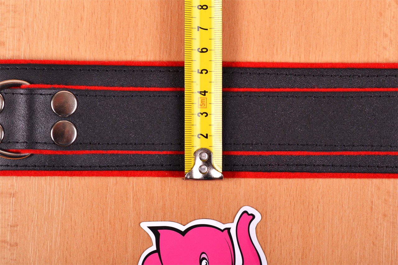 Kožený obojok na krk - meriame šírku obojku