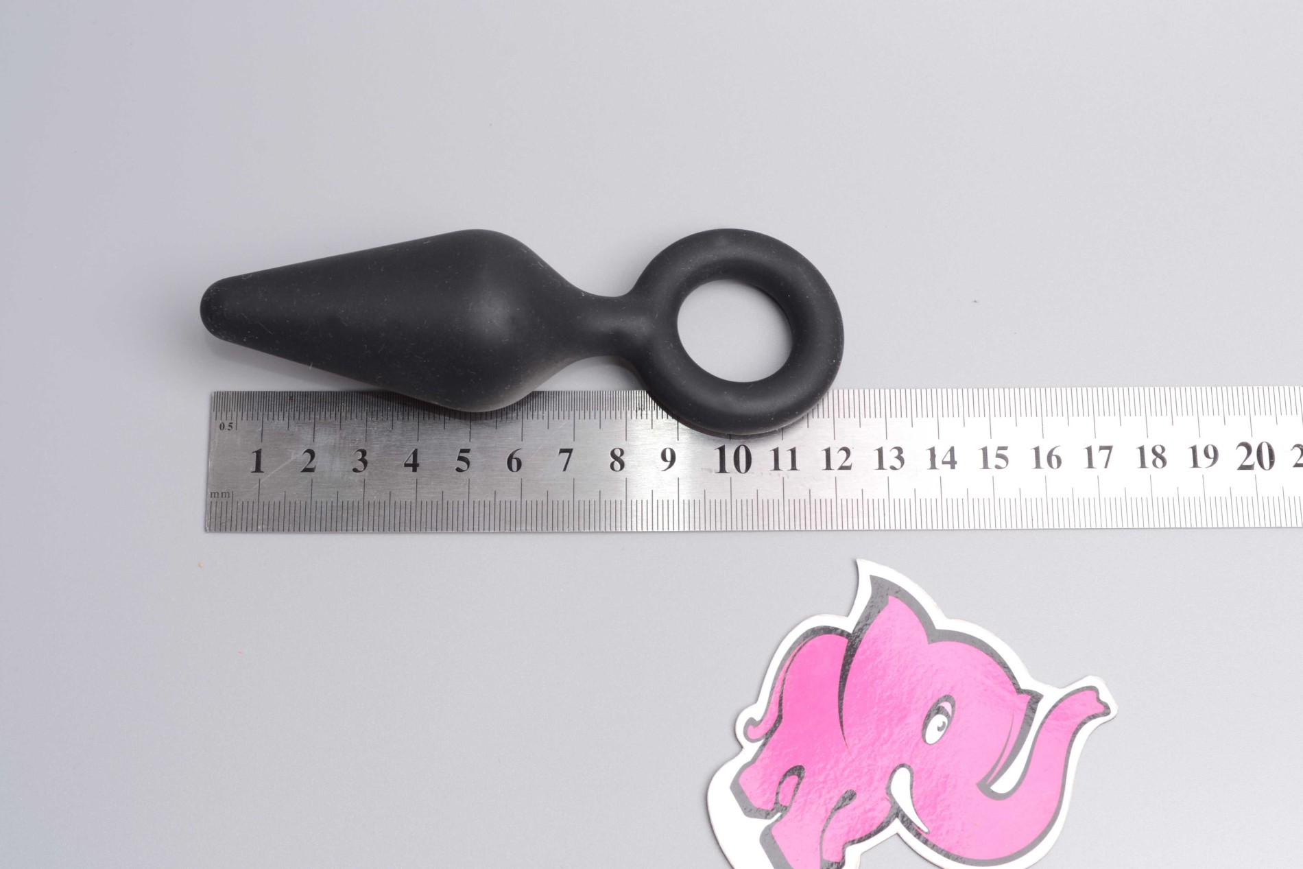 Análny kolík Soft Feel s očkom, malý, rozmery