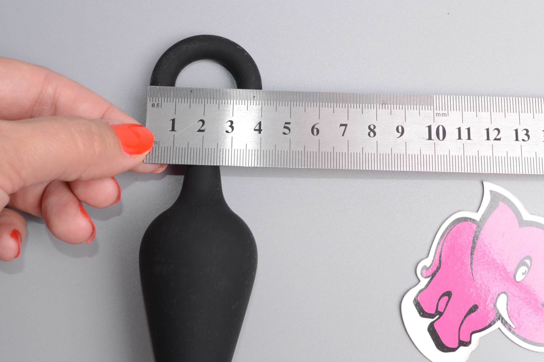 Análny kolík Soft Feel s očkom, veľký, rozmery