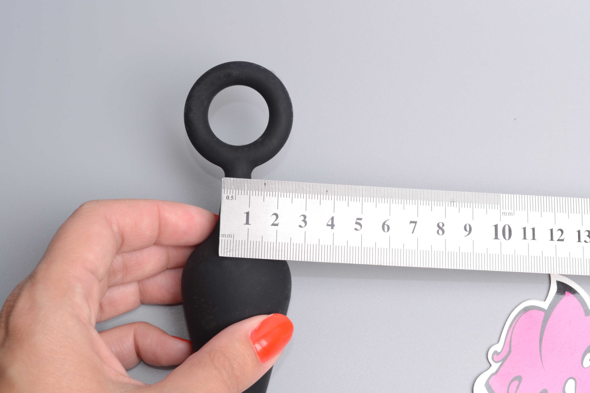 Análny kolík Soft Feel s očkom, veľký, rozmery