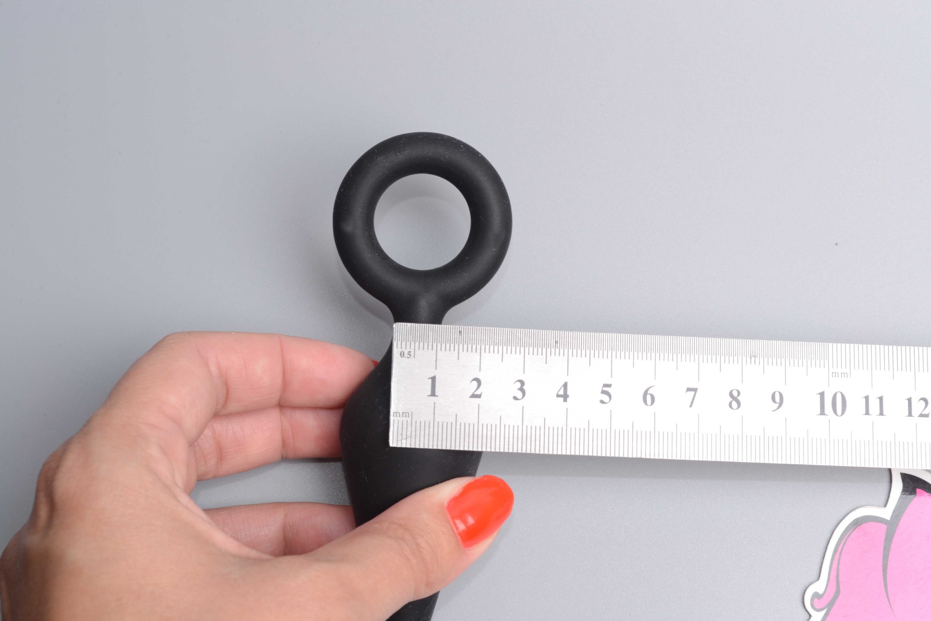 Análny kolík Soft Feel s očkom, malý, rozmery