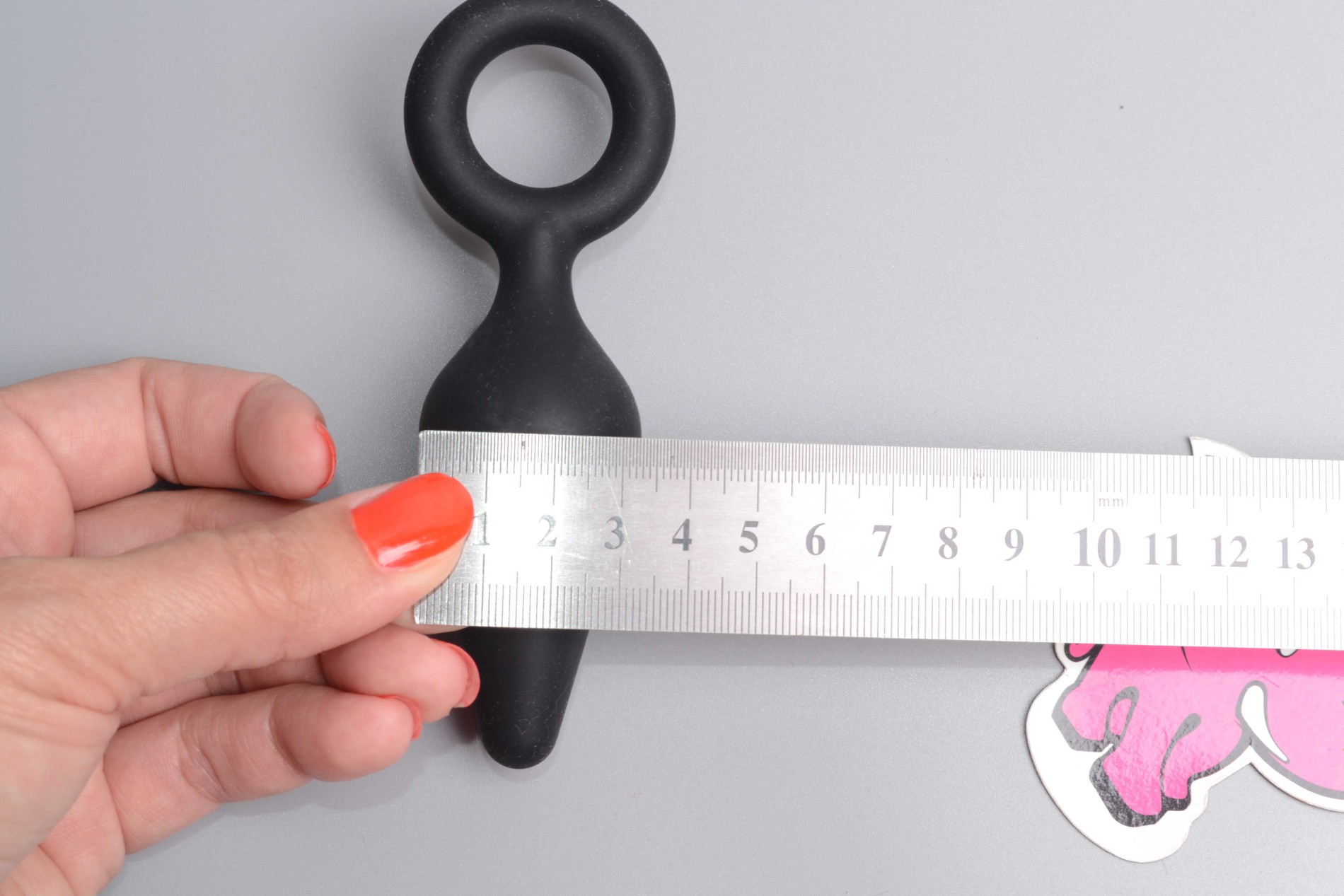 Análny kolík Soft Feel s očkom, malý, rozmery