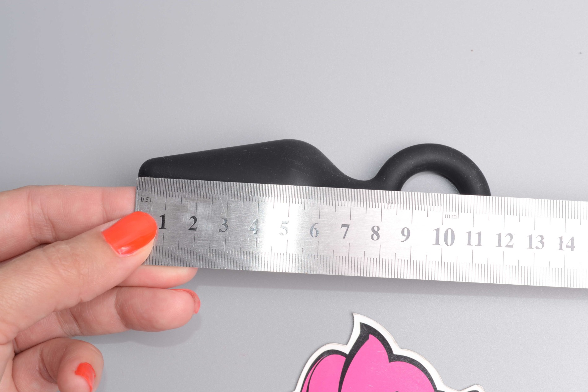 Análny kolík Soft Feel s očkom, malý, rozmery