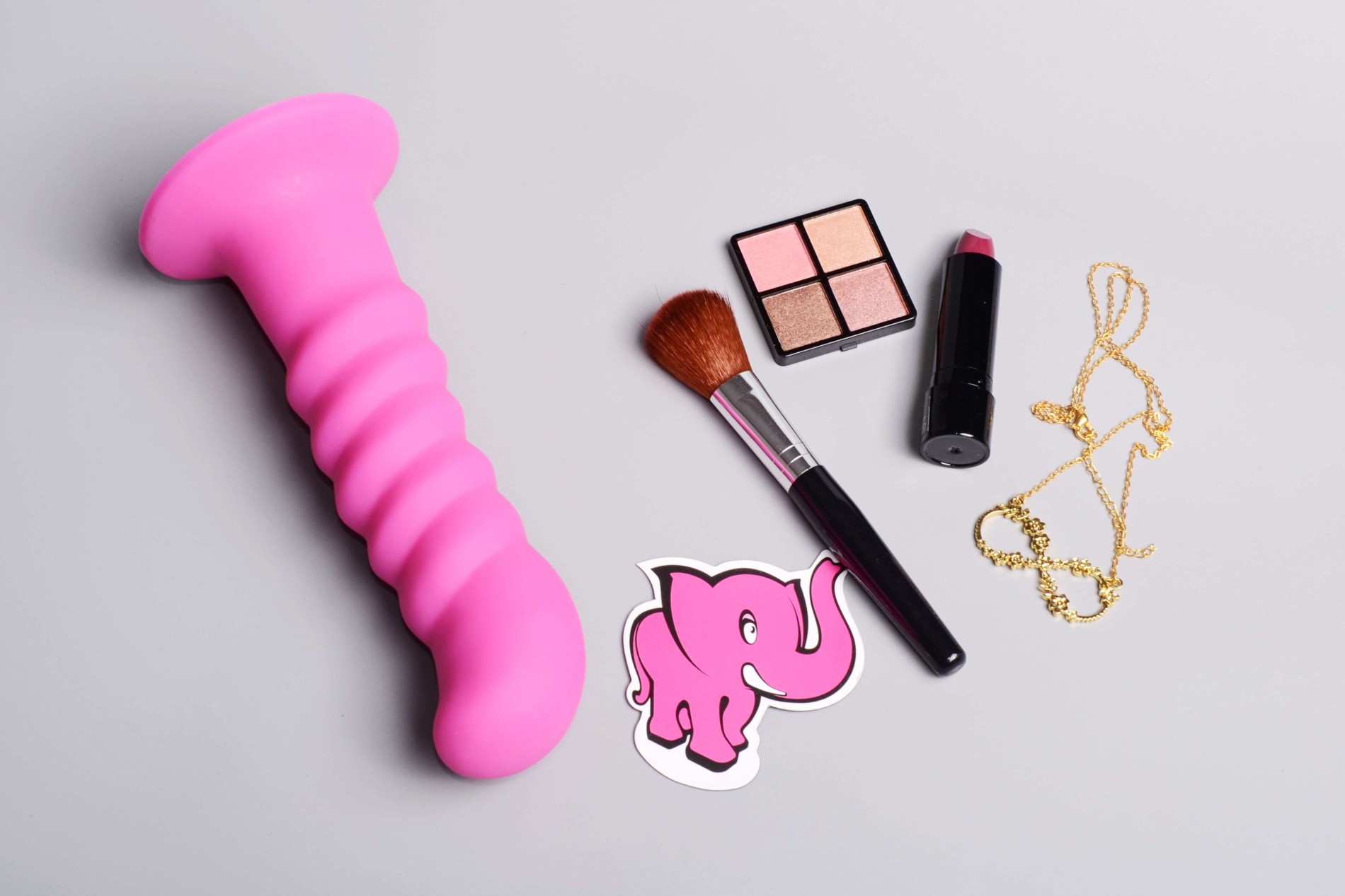 Silikónové dildo s prísavkou Hot Pink (18 cm)