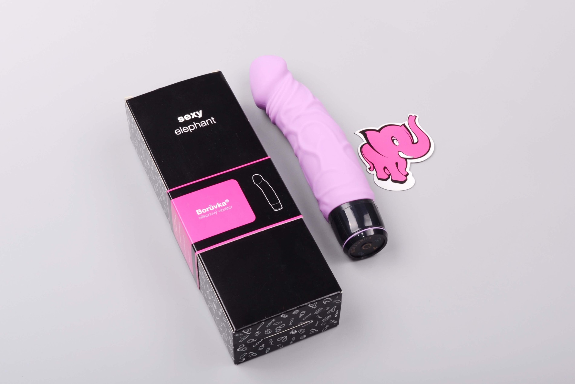 Silikónový vibrátor Čučoriedka Original (20 cm)