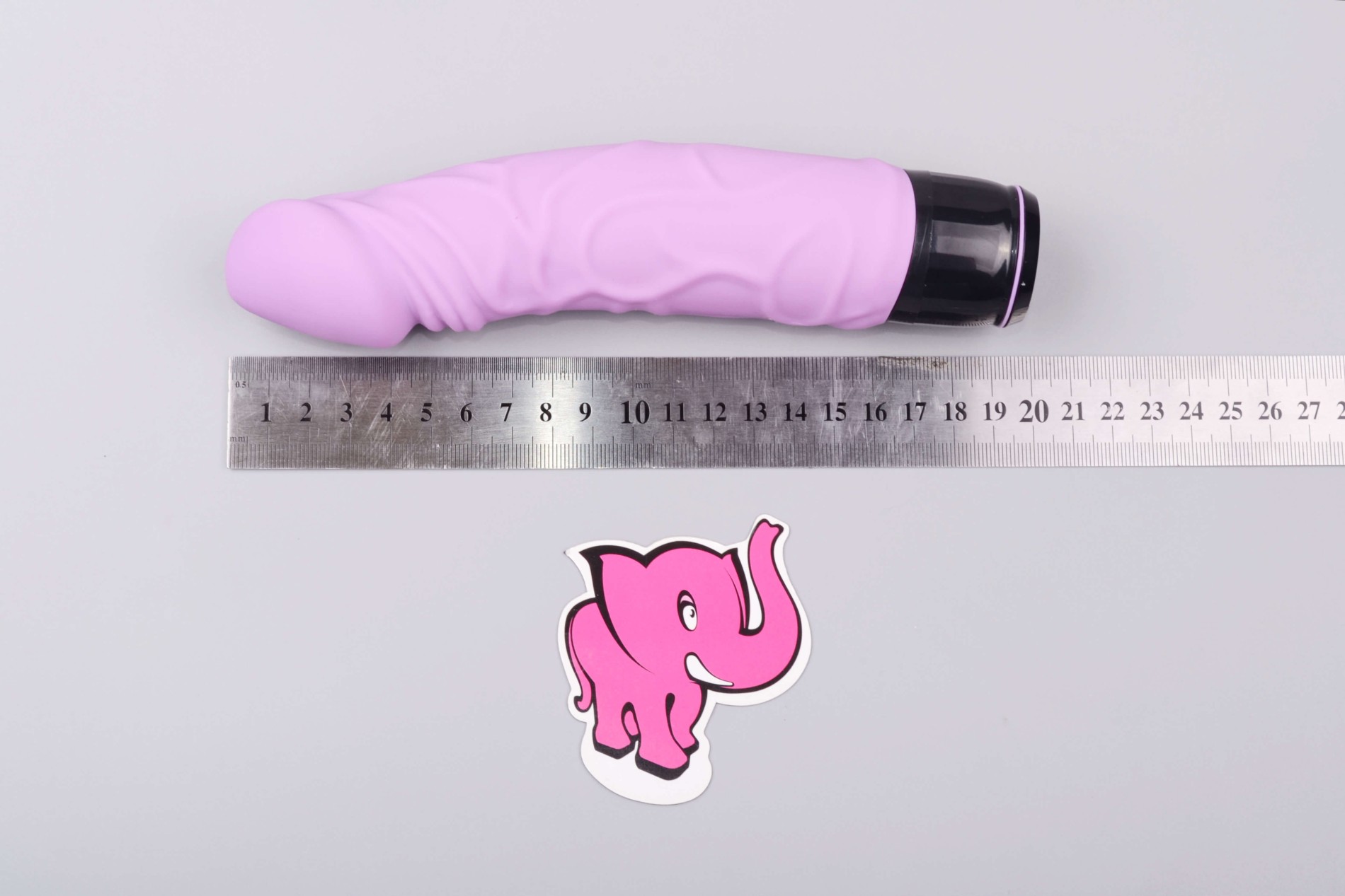 Silikónový vibrátor Čučoriedka Original (20 cm), rozmery