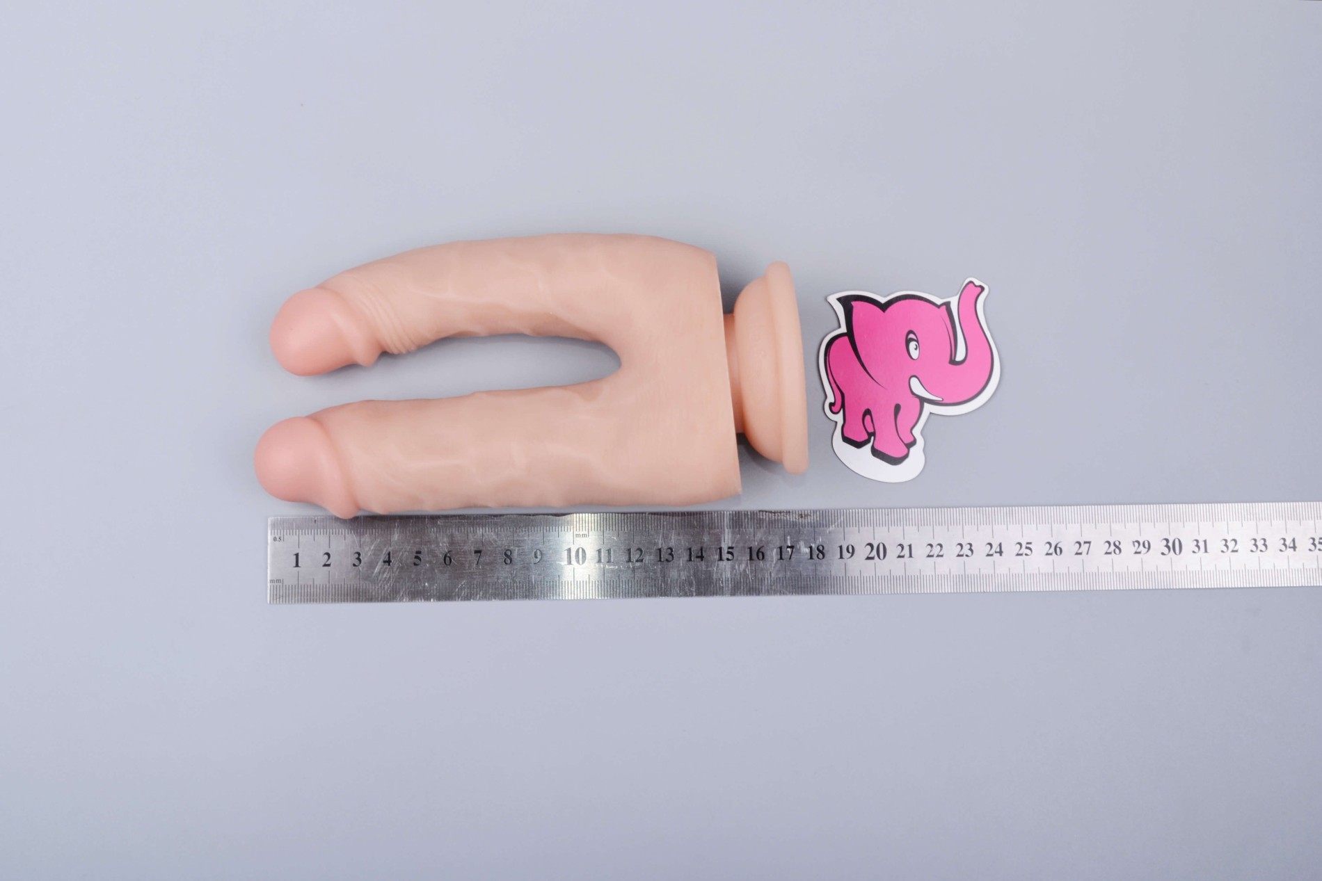 Realistické dildo Double Pleasure (18 cm), rozmery