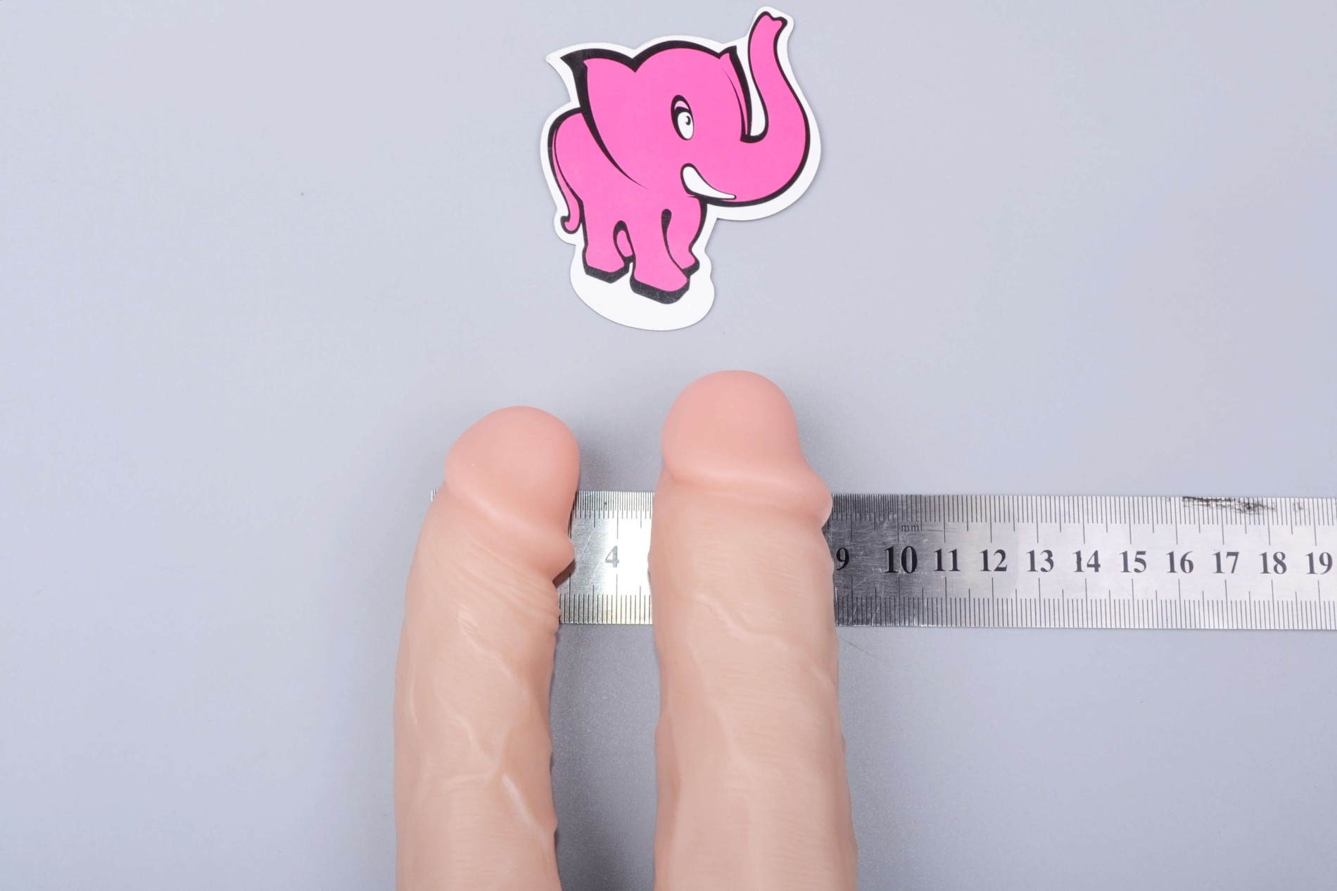 Realistické dildo Double Pleasure (18 cm), rozmery